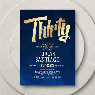 Inbjudan till manar Navy Guld 30års födelsedag