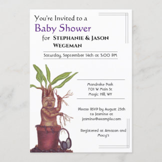 Inbjudan till Mandrake Baby Shower