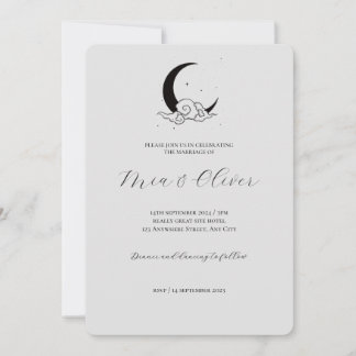 Inbjudan till Måne Cloud Wedding