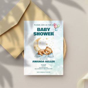 Inbjudan till måne & stjärnor för babykläder