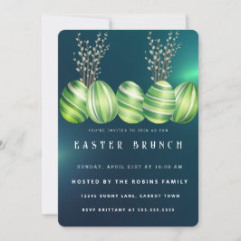 Inbjudan till marble Påsk Cute Eggs