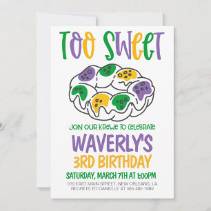 Inbjudan till Mardi Gras Birthday
