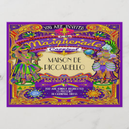 Inbjudan till Mardi Gras Carnival