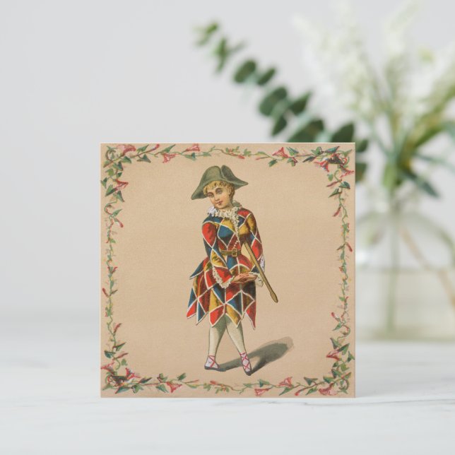 Inbjudan till Mardi Gras Girl (Stående Fram)