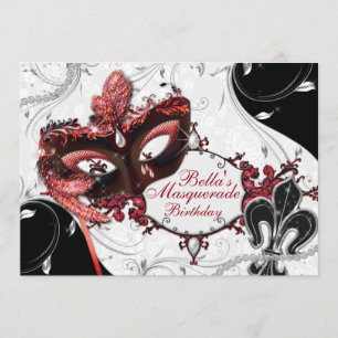 Inbjudan till Mardi Gras Masqueraparty