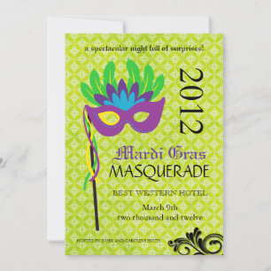 Inbjudan till Mardi Gras Masqueras