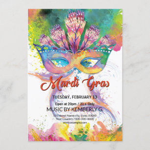 Inbjudan till Mardi Gras Party