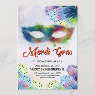 Inbjudan till Mardi Gras Party