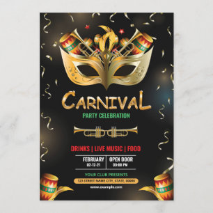 Inbjudan till Mardi Gras Party