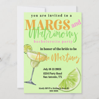 Inbjudan till Margs & Matrimony Bachelorette