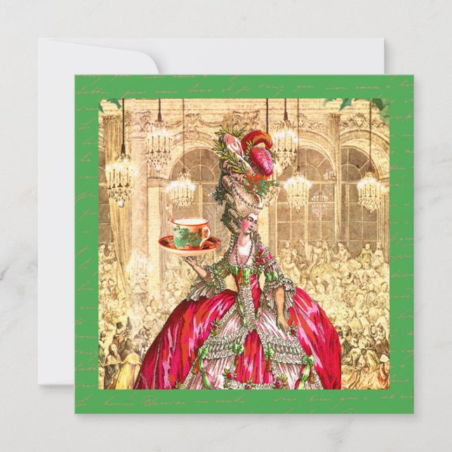 Inbjudan till Marie Antoinettes fest (Framsida)