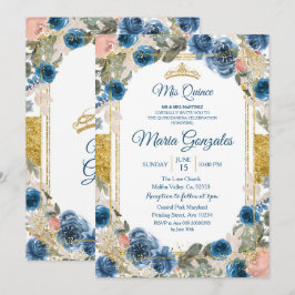 Inbjudan till marin charra Quinceanera i Mexiko