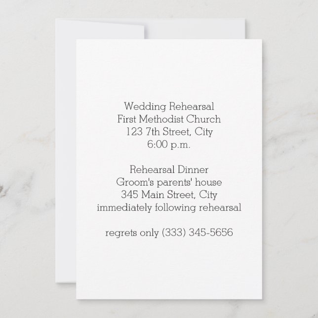 Inbjudan till marin och minneskontroll - middagsin (Baksida)