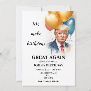 Inbjudan till märklig Trump-födelsedag