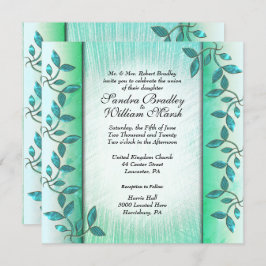 Inbjudan till marmor- och vinbröllop