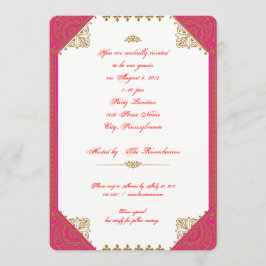 Inbjudan till marockansk etnisk tema på födelsedag