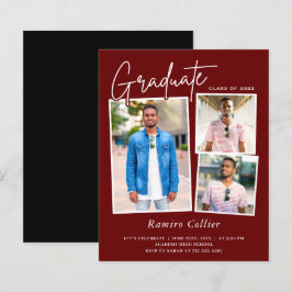 Inbjudan till Maroon Red White 3 Photo Studenten