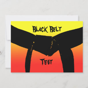 Inbjudan till martialkonst Black Bälte Exam Red Gu