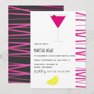 Inbjudan till Martini Cocktail Nattparti
