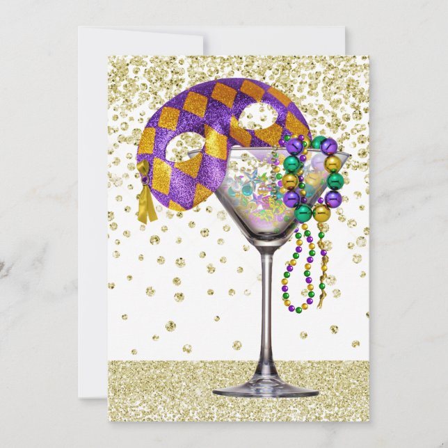 Inbjudan till Masquerae Cocktail-partiet (Framsida)