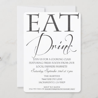 Inbjudan till matlagningklass/demonstration