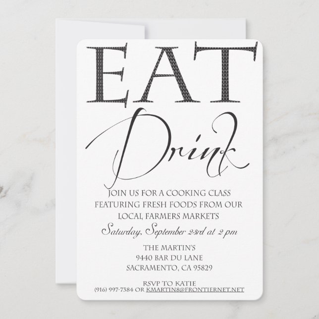 Inbjudan till matlagningserkänande/demonstration (Framsida)