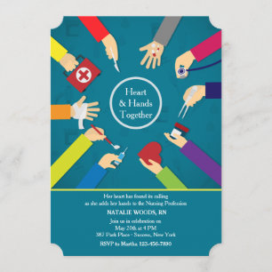 Inbjudan till medicinskt Händer Studenten