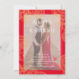 Inbjudan till Mehndi-fotobröllop