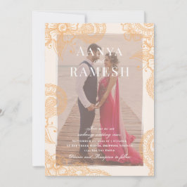 Inbjudan till Mehndi-fotobröllop