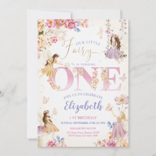 Inbjudan till mejeriet Fairy Garden Birthday