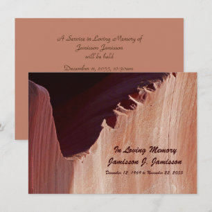 Inbjudan till Memorial Service Canyon Crosscut