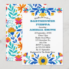 Inbjudan till mexikanska fästdon för babyskor