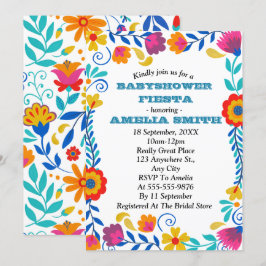 Inbjudan till mexikanska fästdon för babyskor