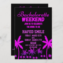 Inbjudan till Miami Bachelorette-partiet