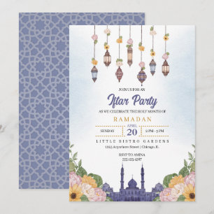 Inbjudan till middagen i Blue Lantern Iftar Party