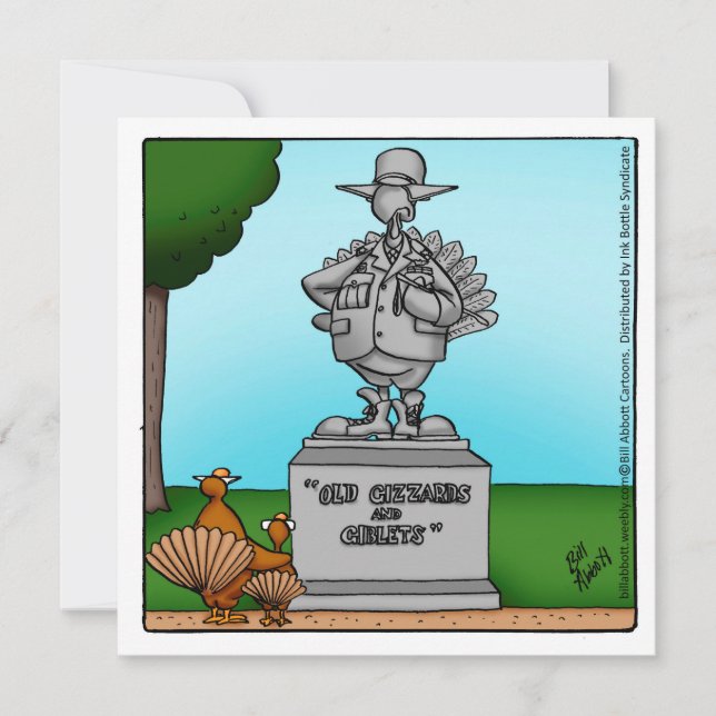 Inbjudan till middagen i thanksgiving Humor (Framsida)