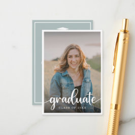 Inbjudan till Mini Sage Grönt Photo Studenten