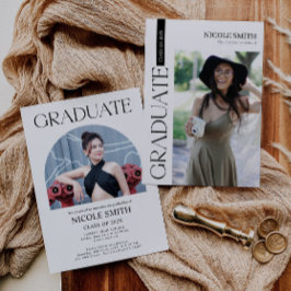 Inbjudan till minimal Elegant Studenten