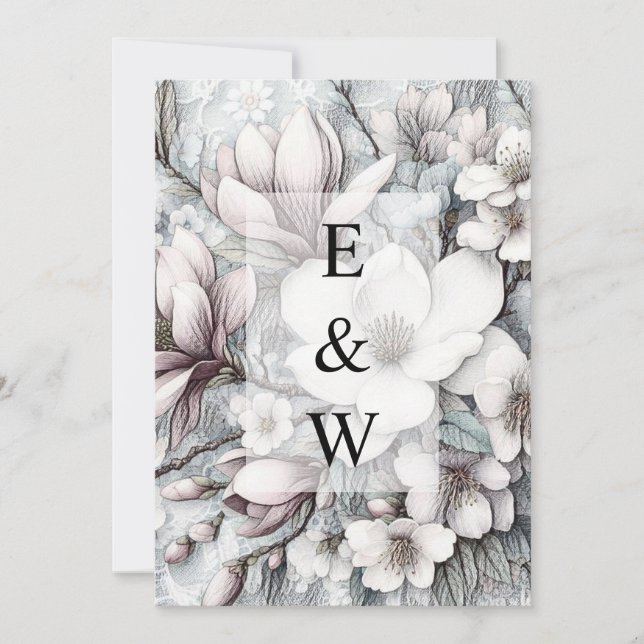 Inbjudan till minimal kalligrafi-text (Framsida)