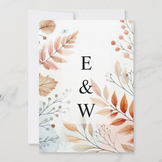 Inbjudan till minimal kalligrafi-text (Framsida)