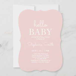 Inbjudan till minimalistisk babystövel