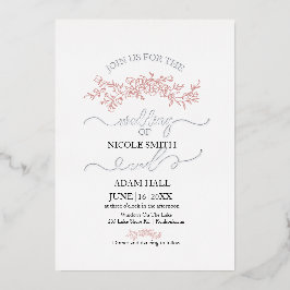 Inbjudan till minimalistisk Blommigt-bröllop | Ele