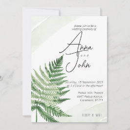 Inbjudan till minimalistisk Grönt under morgondage