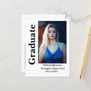 Inbjudan till minimalistiskt skript till studenten