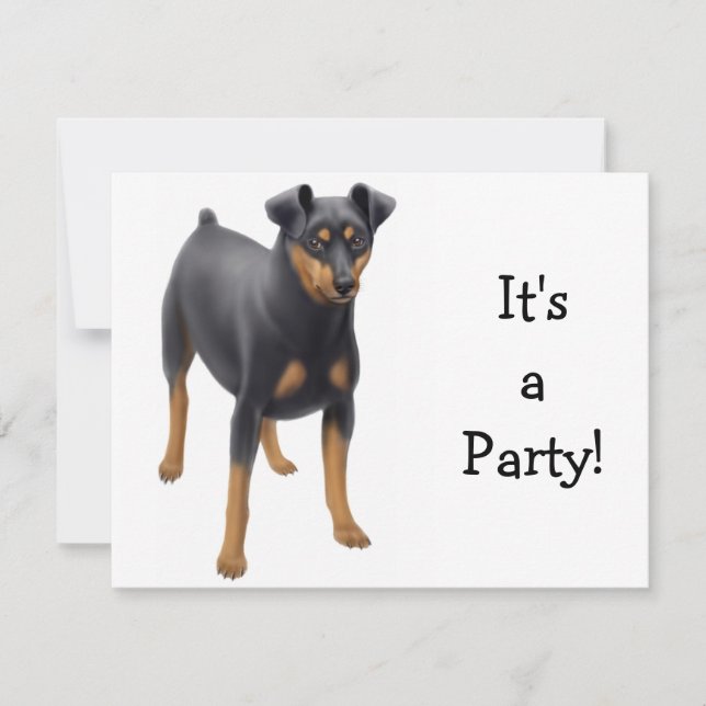 Inbjudan till minister Pinscher (Framsida)