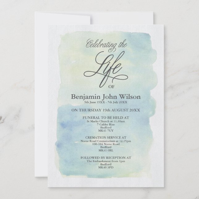 Inbjudan till minnesgudstjänst (Framsida)