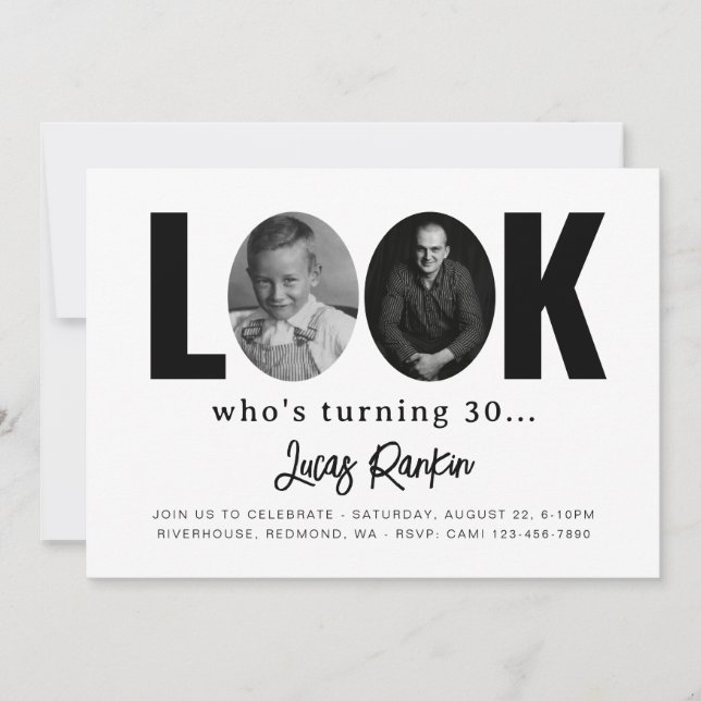 Inbjudan till minsta Vuxen på födelsedagen | VUXEN (Framsida)