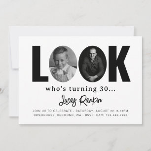 Inbjudan till minsta Vuxen på födelsedagen   VUXEN