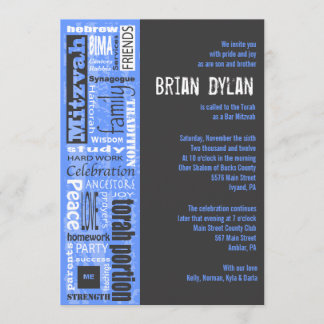 Inbjudan till MITZVAH ORD ORD Pub Fladdermus, Inbj