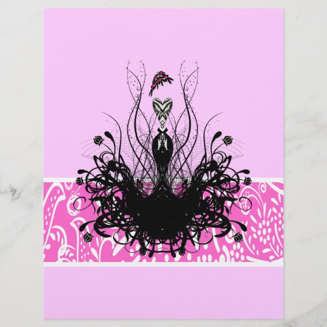 Inbjudan till Mode Diva, Flyers och Stickers (Framsidan)